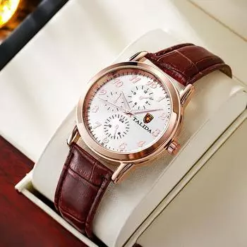 Лучшие роскошные мужские наручные часы, модные мужские кварцевые часы, часы оригинального дизайна для мужа, семьи, друга чёрный