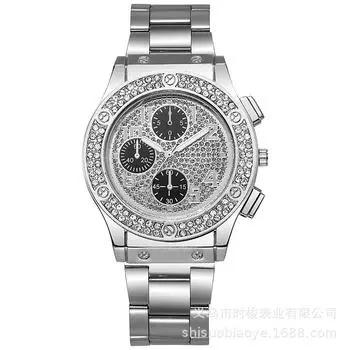 Лучшие роскошные женские кварцевые часы Бренд хип-хоп женские наручные часы Модные стили Подарки Часы чёрный