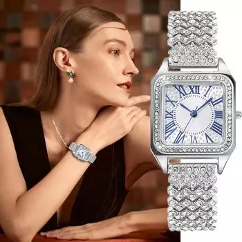 Лучшие роскошные женские кварцевые часы, модный дизайн, женские наручные часы, квадратные женские элегантные часы, лучшие подарки для жены, семьи, друга золотистый