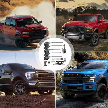 Лучшие светоотражающие фары Водонепроницаемые светодиодные фонари для кабины Фонари на крыше Габаритные фонари на крыше Фонари кабины с защитой от царапин Пульт дистанционного управления для пикапа United States