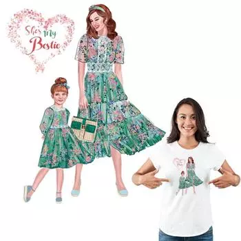 Лучшие толстовки с аппликациями для мамы и девочки, термопрессовые толстовки своими руками, топы, моющиеся виниловые переводные картинки A-уровня, гладить