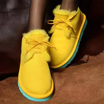 Лучшие женские зимние сапоги из натуральной овчины, зимние сапоги из 100% натурального меха, женские зимние ботинки из теплой шерсти 36