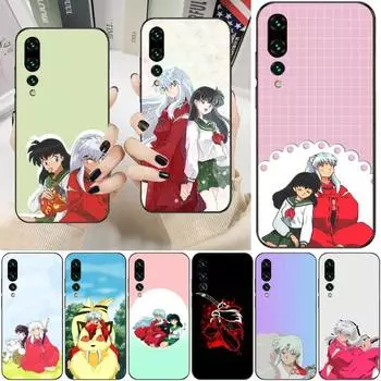 Лучший чехол для телефона Anime Inuyasha для Huawei P50 P40 P30 Pro Lite P Smart 2021 2019 Magic 3 мягкий черный чехол для телефона Huawei P50