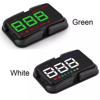 Лучший GPS Hud Head Up Display Автомобильный GPS Спидометр Проектор Лобовое Стекло Одометр Компас Сигнализация Превышения Скорости С Автомобильным Адаптером белый
