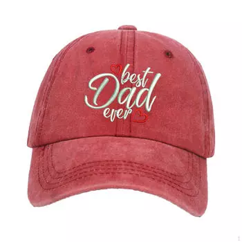 Лучший папа когда-либо вышитая бейсболка солнцезащитные подарки для хип-хоп кепка мужчины красный