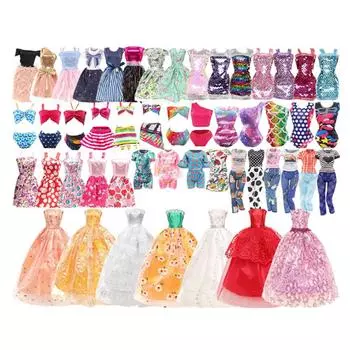 Лучший подарок куклы платье комплект великолепные куклы одежда вечерние наряды для взрослых девочек 39PCS