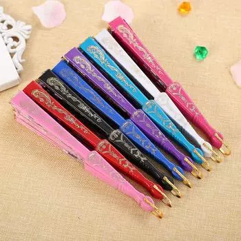 Лучший Танец Свадьба Кружева Шелк Складной Ручной Цветочный Вентилятор темно-синий