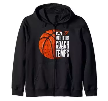 Лучший тренер по баскетболу для женщин, тренер по баскетболу, худи на молнии