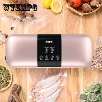 Лучший вакуумный упаковщик пищевых продуктов 220 В/110 В Автоматическая коммерческая бытовая упаковочная машина для вакуумного упаковщика пищевых продуктов зелёный