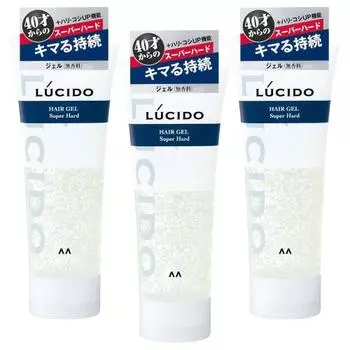 Lucido hair gel super hard mens styling agent set