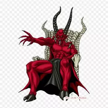 Люцифер Дьявол Церковь Сатаны Люцифер термопереносная печать виниловые нашивки наклейки для одежды DIY аппликации моющиеся нашивки