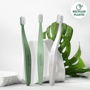 Lucipello Green Wave Toothbrush 3 Piece Set