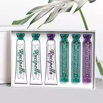 Lucipello toothpaste & gargle 6 piece gift set (2 Mystic Forest toothpaste + 2 gargles, 1 tropical toothpaste + 1 gargle)