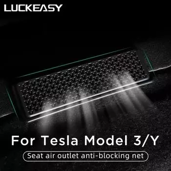 LUCKEASY для Tesla Model Y -2023 Защитная крышка воздухозаборника сиденья Антиблокировочная крышка Аксессуары для модификации интерьера MY-GA109L