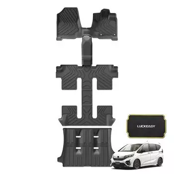 LUCKEASY Honda New Freed Серия GT Эксклюзивный коврик для пола гибридного автомобиля Коврик для багажника Freed 3D Коврик для пола Серия GT GT5 GT6 GT7 3D Коврик для пола Материал TPE чёрный