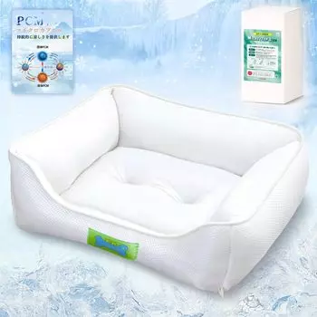 LuckinSleep TEIJIN антибактериальная и устойчивая к запахам PCM непрерывная кровать для домашних животных, кровать для кошек, кровать для собак, летняя фотокаталитическая обработка, моющаяся, 3D-сетка, дышащая слоновая кость