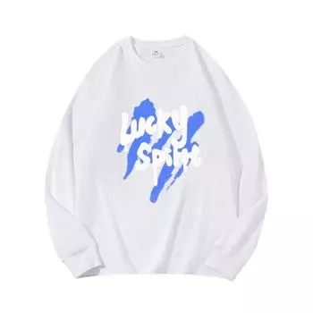 Lucky Autumn Clothing Длинные рукава из чистого хлопка, новый мужской и женский топ, весенний внутренний слой, базовая рубашка, футболка с круглым вырезом и длинными рукавами M коричневый