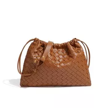 Lucky Bag, Single-shoulder Women s Bag, Hand-woven Bag, Crumpled Cloud Bag, Fashionable, Trendy and Retro Crossbody Bag