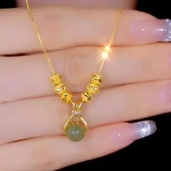 Lucky Bead Lucky Bag ожерелье для женщин летняя легкая роскошная подвеска темперамент ключичная цепочка