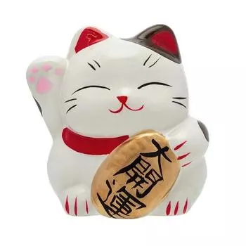 Lucky Cat ящик для экономии денег, контейнер для хранения монет, домашние декоративные фигурки кошек, орнамент, подарки на день рождения для детей красный