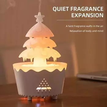 Lucky Christmas Tree Aromatherapy Diffuser Water Drip Home Remote Control Raindrop Air Humidifier Rain Cloud Diffuser Christmas