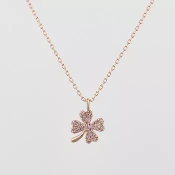 Ожерелье Lucky Clover, женская цепочка на ключицы, простой темперамент, чистое красное ожерелье, подарок