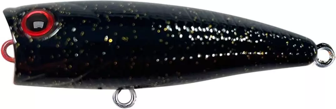 Lucky Craft Baby Popper 50 Fishing Topwater Lure, (2716 So-chan Black)