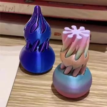Lucky Gourd 3D Printed Spiral Toys Снятие стресса Невозможная пирамида Проходная скульптура Проходная пирамида Игрушка Домашний декор CD