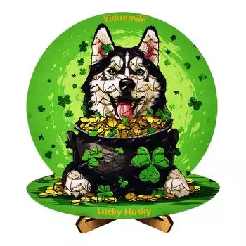 Lucky Husky Нерегулярная плоская головоломка, головоломка-головоломка