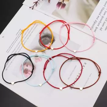 Lucky Каббала Сердце Очарование Плетение Красная Нить Любовь Браслет Дружба Ювелирные Изделия