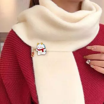 Lucky Spring Festival Pin Lantern New Year Badge Jewelry Chinese Dragon Brooch Party B