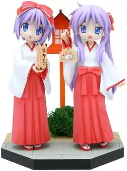 Lucky Star Kagami Hiiragi Tsukasa New visit set PVC painted finished & Year s (non-scale product)