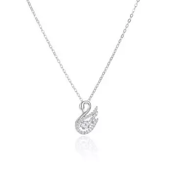 Lucky Swan Jumping Agile Ожерелье Ins Light Luxury Niche Design Sense Ключичная цепочка для подарка девушке на День святого Валентина