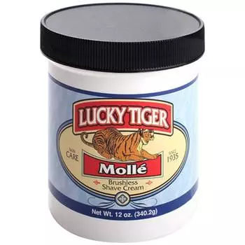 Lucky Tiger Brushless Shaving Cream Mole, 340.2g, 1 piece
