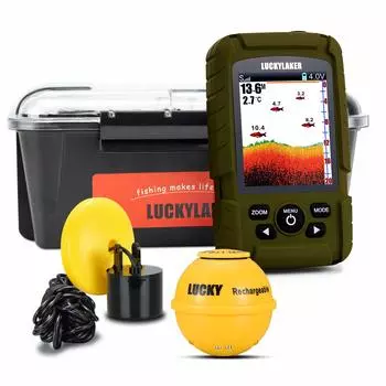 LUCKYLAKER Kayak беспроводной эхолот портативный рыболовный катер морской рыболовный эхолот водонепроницаемый корюшка окунь SUP двойной заброс рыболовный малый