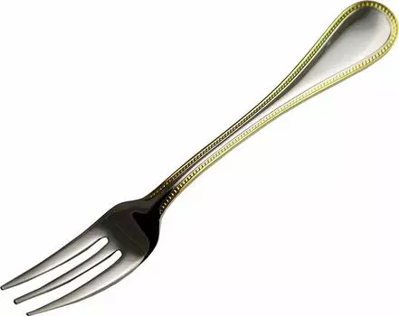 Luckywood Fork French Accent Gold Fruit Fork 0-18421-030