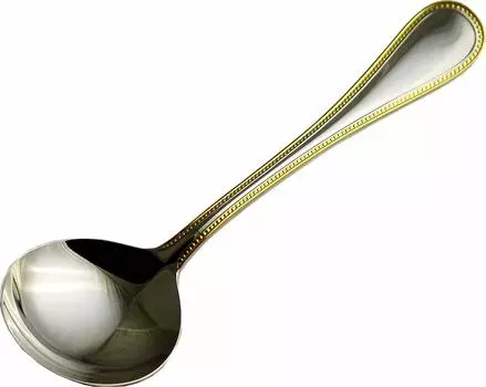 Luckywood Spoon French Accent Gold Bouillon Spoon 0-18413-030