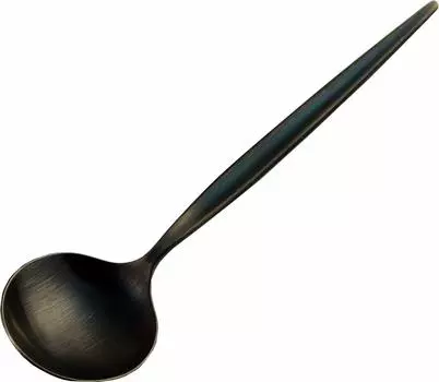Luckywood Spoon Meteora Satin Black Bouillon Spoon 0-12613-090