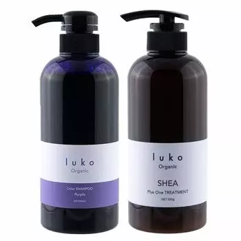 Luco Color Shampoo Murasaki 500ml Luco Plus One Treatment 500g Set