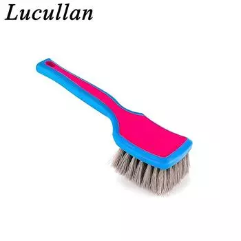 Lucullan Pink/Blue средней жесткости синтетическая щетина для чистки шин эргономичная удобная щетка для чистки шин