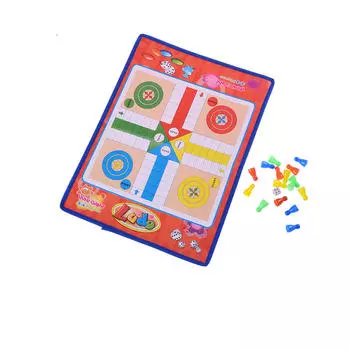 Людо Шахматы Нетканые Складные Змеиные Шахматные Лестницы Игрушка Семейная Настольная Игра