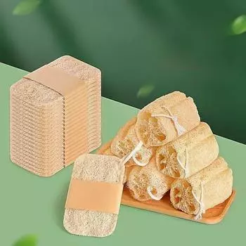 Люфа Натуральная Щетка Для Мытья Посуды Тряпка Кухонная Антипригарная Масляная Натуральная Губка Щетка Для Чистки Люфа loofah-1pc