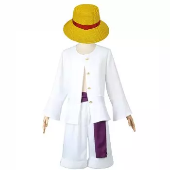 Luffy Косплей Соломенная Шляпа Косплей 5 Gear Nika Парик Трансформация Костюм Хэллоуин Рождество 110 120 130 140 150 [ZOMOZO] Детский One/Piece (140)