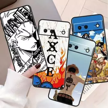 Luffys-Zoros O-nes P-ieces противоударный чехол для Google Pixel 8 7A 6A 5A 5 4 4A XL Pro 5G черный чехол для телефона мягкий чехол Fundas Capa Google Pixel 4