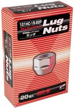 Lug Nut 20 Type M12 x KYO-EI [Quantity pieces] [Through 19HEX] P1.5 101HC-19-20P