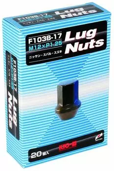 Lug Nut 20 Type M12 x KYO-EI [Quantity pieces] [Bag 17HEX] P1.25 F103B-17-20P