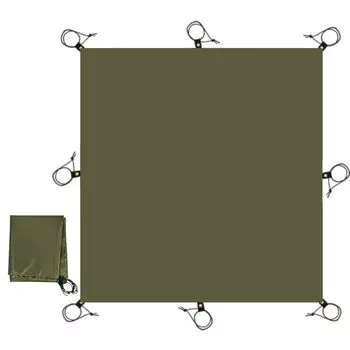 LUHANA Ground Tent Water Pressure Resistance Leisure поставляется с резиновой петлей-люверсом [японский бренд] Простыня, Простыня, 5000 мм, Простыня, водонепроницаемая, толстая, армия зеленый