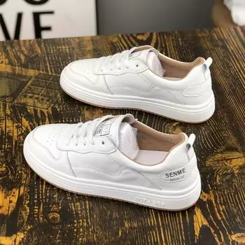 Luji flat white shoes women 2024 new fashion Internet celebrity student versatile leisure sports soft baseplate shoes tide 35