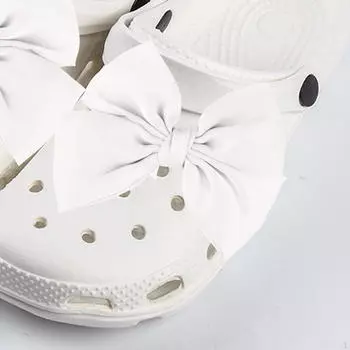 Лук-бабочка зажимы для обуви украшения Подвески Декор DIY ремесла Выводы аксессуары чёрный