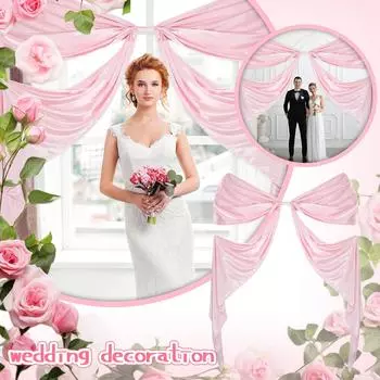 Лук День рождения Свадьба Полнолуние Украшения,Арка Сцена Аранжировка One Size розовый